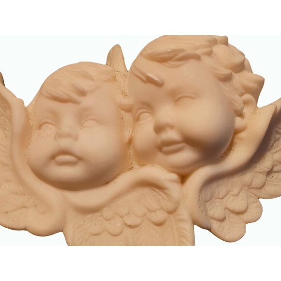 Pair of Spanish Alabastros Alfredo Sarreal Angels / Cherubs Wall Decor. - Picture 5 of 9